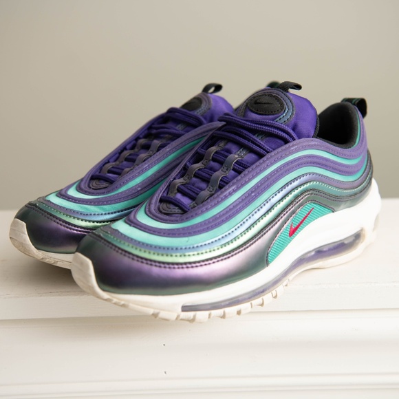 Nike VT3 Air Max 97 GS Iridescent Court Purple AV3181-500 Size 6Y / Women 7.5 - Picture 2 of 7